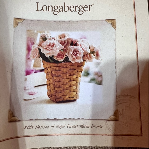 2004 Longaberger Horizon of Hope Basket, Liner, Lid, and Protecter Set - Picture 7 of 8